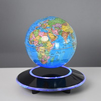 Globe terrestre à lévitation magnétique de 6 pouces en langue espagnole, éducation géographique, globe terrestre flottant, décoration de bureau à domicile