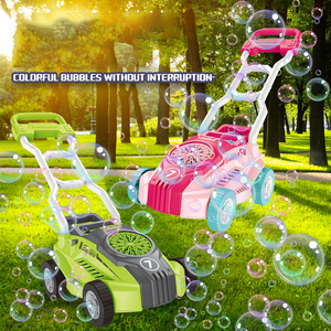 Zhorya Outdoor <strong>Lawn</strong> <strong>Mower</strong> Trolley Battery Operated <strong>Toy</strong> Bubble Machine Hand Push Bubble Blower <strong>Toys</strong> for Kids - Product Image 4