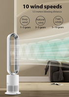 Ventilateur tour sans pales TP 12 Tuya Smart H11 HEPA à désinfection plasma 45W avec minuterie 9H, numérique, pour usage domestique et hôtelier
