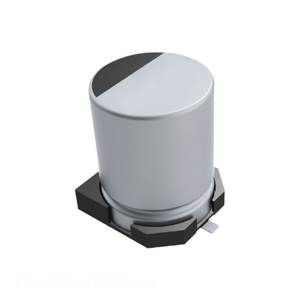 Condensador de Montaje Superficial SMD de 33 uF, 20%, 100 V, Canal del Fabricante 33 uF EDH336M100S9MAA, Aluminio - Product Image 1