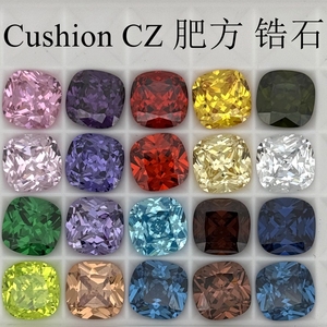 HQ Đá Quý 5A Chất Lượng 4x4-12x12mm Ngô Châu Tanzanite Màu Xanh Lá Cây Trắng CZ Đệm Cắt Màu Cubic <span class=keywords><strong>Zirconia</strong></span> Đá Quý - Product Image 2