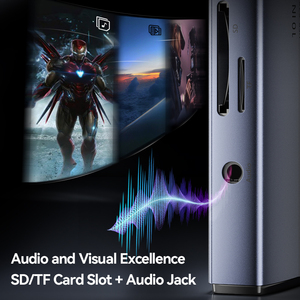 10-in-1 USB-C Adapter Docking Station Hub 4K cho HDMI 1080P <span class=keywords><strong>VGA</strong></span> <span class=keywords><strong>3</strong></span>.5 AUX PD 100W SD TF Gigabit RJ45 Ethernet <span class=keywords><strong>3</strong></span>.0 USB-A kho - Product Image 5