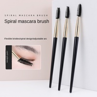 Brosse à sourcils spirale et peigne à cils transfrontalier, best-seller, flexible, à long manche, outil de beauté professionnel unique pour les sourcils