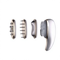 Peigne de massage électrique multifonctionnel pour la maison, tête de brosse détachable, protection des cheveux, anti-chute, blanchiment, adoucissement de la peau