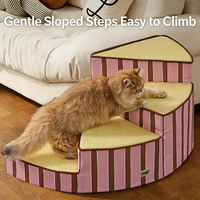 Escaliers modulaires en mousse en spirale pour animaux de compagnie, marches amovibles et lavables avec revêtement antidérapant, base antidérapante, pente douce, pour chats et chiens, vente en gros OEM