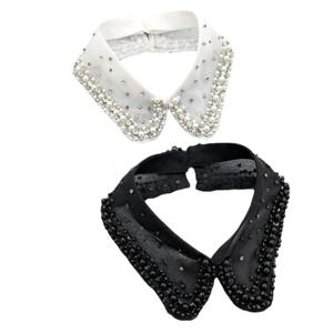 يوجين الراقية قلادة اليدوية الثقيلة الحرفية الرجعية اللؤلؤ حجر الراين الماس الغزل الثقيلة الدينية الدرجة العالية طوق وهمية - Product Image 1