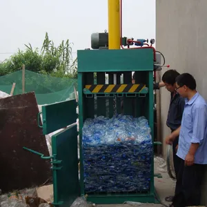 vertical type plastic baling press machine for PP PE film/bags and PET bottles