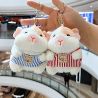 En gros, Adorables jouets en peluche cochon hollandais, porte-clés créatifs, pendentifs, décorations de sac pour couple, cadeaux poupées, porte-clés en peluche pour enfants