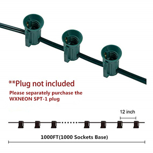 E12 <span class=keywords><strong>C7</strong></span> ổ cắm ống chỉ ánh sáng 1000 chân 1000 ổ cắm màu xanh lá cây SPT-1 giáng sinh chuỗi ánh sáng số lượng lớn spool SPT <span class=keywords><strong>C7</strong></span> ổ cắm <span class=keywords><strong>C7</strong></span> ánh sáng ống chỉ - Product Image 6