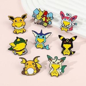 Yüksek kaliteli toplu Anime emaye Pin sevimli Elf Eevee yaka Pin özel logo yumuşak emaye pimleri - Product Image 1