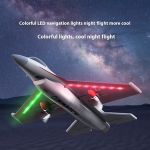 Xuyên biên giới hai chiều điều khiển từ xa <span class=keywords><strong>F16</strong></span> máy bay chiến đấu Drone mô hình bọt Đồ chơi điện với đèn mô hình máy bay Vật liệu EPP - Product Image 4