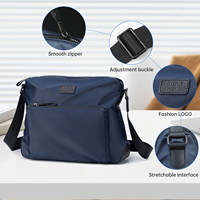 Tas Selempang Nylon Grosir Pria Bahan Impor Multi Kantong Tas Selempang Bahu Tas Laptop 12 Inch Anti Air Custom OEM
