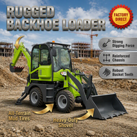 Livraison gratuite CE EPA Euro 5 Chargeuses-pelleteuses Mini-chargeuses sur pneus Engins de terrassement Tracteur agricole 4x4 Excavatrice