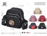 Borsa a Tracolla in Nylon per Donna, Colore Unico, Chiusura con Zip, Uso Quotidiano, Per Tutte le Stagioni - Product Image 1