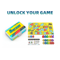 Jeux de société de voyage miniatures pliables pour couples, en papier noir gaufré certifié FSC, écologiques, pour stratégies en couple