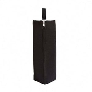 Sac de rangement moderne en tissu noir avec fermeture éclair, design minimaliste, Hua Cheng JTE-1003, durable et pliable - Product Image 1