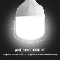 Ampoule LED Huahuang en gros pour bureau et salon, PBT PP B22 E27 5W 10W 15W 20W 30W 40W 50W 60W, 3000K/4000K/6000K CRI 80