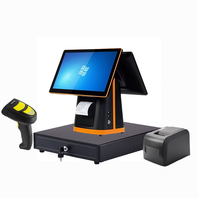Smart POS Machine Wifi Cash Register Touch Dual Screen Window All in One POS Systems Clothing Store for Pharmacy Restaurants