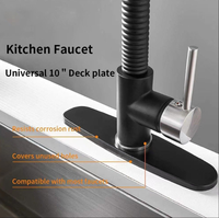 JISIYU DDP2001 Cache-robinet de cuisine moderne, plaque de recouvrement pour installation monotrou, installation facile, garantie 1 an, haut de gamme