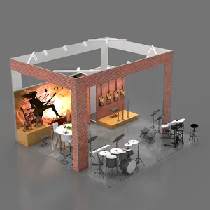 Trade customized aluminum extrusionExhibition Show Display Rack Wholesale music Shows 2022 Cheap Price Guitar Booth