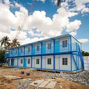 Rumah Villa Prefab Modern Mewah Buatan Pabrik Cina, Model Qatar, Sistem Flat Pack, <span class=keywords><strong>2</strong></span> <span class=keywords><strong>3</strong></span> 4 Kamar Tidur, Rumah Kontainer, Ukuran Baja 20ft 40ft, Pilihan Ukuran - Product Image 2