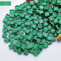 Ubin Mosaik Kaca Glitter Mini 10x10mm dalam Jumlah Besar, Bahan Aman Buatan Tangan untuk Seni Anak DIY dan Dekorasi Rumah & Taman