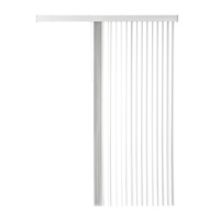 Stores verticaux en PVC de qualité leader de l'industrie Rideaux occultants magnétiques pour salon, hôtel, fenêtres, stores en plastique de 89mm pour