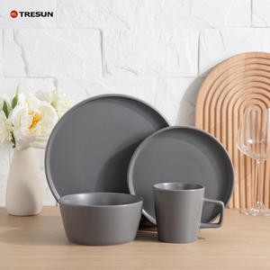 Wholesale Eco-Friendly Stoneware <b>Dinnerware</b> Set 16 Head Color Glaze Food Grade Dishwasher Safe Modern - Product Image 4