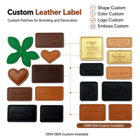Étiquette de vêtement rectangulaire en similicuir PU avec logo personnalisé, découpe droite, écologique, pour projets de mode DIY