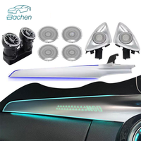 Kit d'éclairage d'ambiance automobile 64 couleurs pour Mercedes-Benz Classe C GLC W205 X253 LHD/RHD, éclairage intérieur de voiture, lumières LED