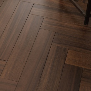 Pavimento in Legno Massello Africano Iroko a Spina di Pesce Impermeabile, Stoccaggio a Lungo Termine, Riscaldamento, Pavimenti in Legno Duro - Product Image 5