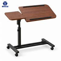 Table d'ordinateur mobile populaire, réglable en hauteur, avec plateau inclinable pour ordinateur portable, idéale pour le bureau à domicile