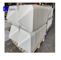 FRP GRP conception extérieure en fibre de verre systèmes de radiofréquence 6ft Radôme bateau bateau plat 800X800 antenne Radôme Shell pour aéroport