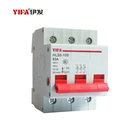 Disjoncteur miniature 4 pôles YF47LE à coupure de charge 6kA avec protection contre les surcharges, interrupteur électrique certifié CCC CE CQC, montage sur rail DIN pour