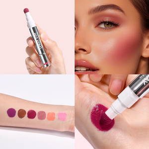 Rubor Líquido en Barra con Aplicador de Esponja, Alta Pigmentación, Larga Duración, Mezcla Perfecta, Barra Cremosa para Mejillas, Maquillaje de Marca Privada - Product Image 4