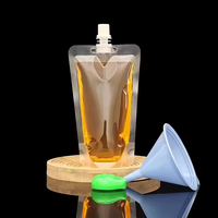 Pochette à boisson personnalisée, qualité alimentaire, étanche, pour thé au lait, avec bec verseur, thermoscellable, Doypack autoportant, à fermeture éclair, isolante
