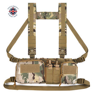 Outdoor MOLLE Compact Utility <b>Tool</b> Organizer <b>Emergency</b> Hunting PVC Lightweight Tactical Chest Rig Vest - Product Image 1