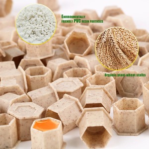 200pcs Biodegradable Tattoo Ink Cups Disposable Natural Organic Pigment <b>Holders</b> for <b>Makeup</b> Tattoo Ink - Product Image 3