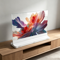 Afficheur numérique innovant à écran OLED transparent de 55 pouces, conception intérieure OEM, pour ascenseurs, magasins de détail, éducation, bureau