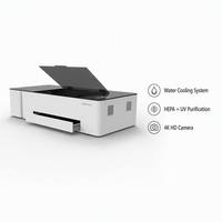 Graveur et découpeur laser CO2 de bureau MYTH Genesis-C 60W (zone de travail 500x300mm) avec refroidissement par eau pour contreplaqué, papier, cuir