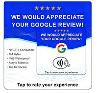 Support NFC programmable personnalisé avec QR code pour cartes-cadeaux Google Play, avis, réseaux sociaux, contrôle d'accès, carte de paiement en plastique