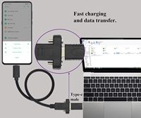 Câble adaptateur USB Type C 3.1 à montage sur panneau, USB-C 3.1 Gen2 10 Gbps mâle vers USB C femelle, câble d'extension à visser sur panneau