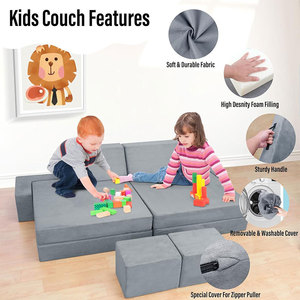 Children's Modular <b>Sofa</b> Set High-Density Sponge Creative Combination Multi-Functional Play Furniture For <b>Kids</b> - Product Image 3