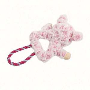 Juguetes de peluche para perros con forma de triángulo, juguetes chirriantes de cuerda interactivos para masticar para perros - Product Image 3
