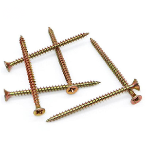 Vis autotaraudeuses pour aggloméré à tête fraisée zinguée, double filetage, pour poignées de porte, avec tige longue dissimulée et embout sphérique en PP - Product Image 4