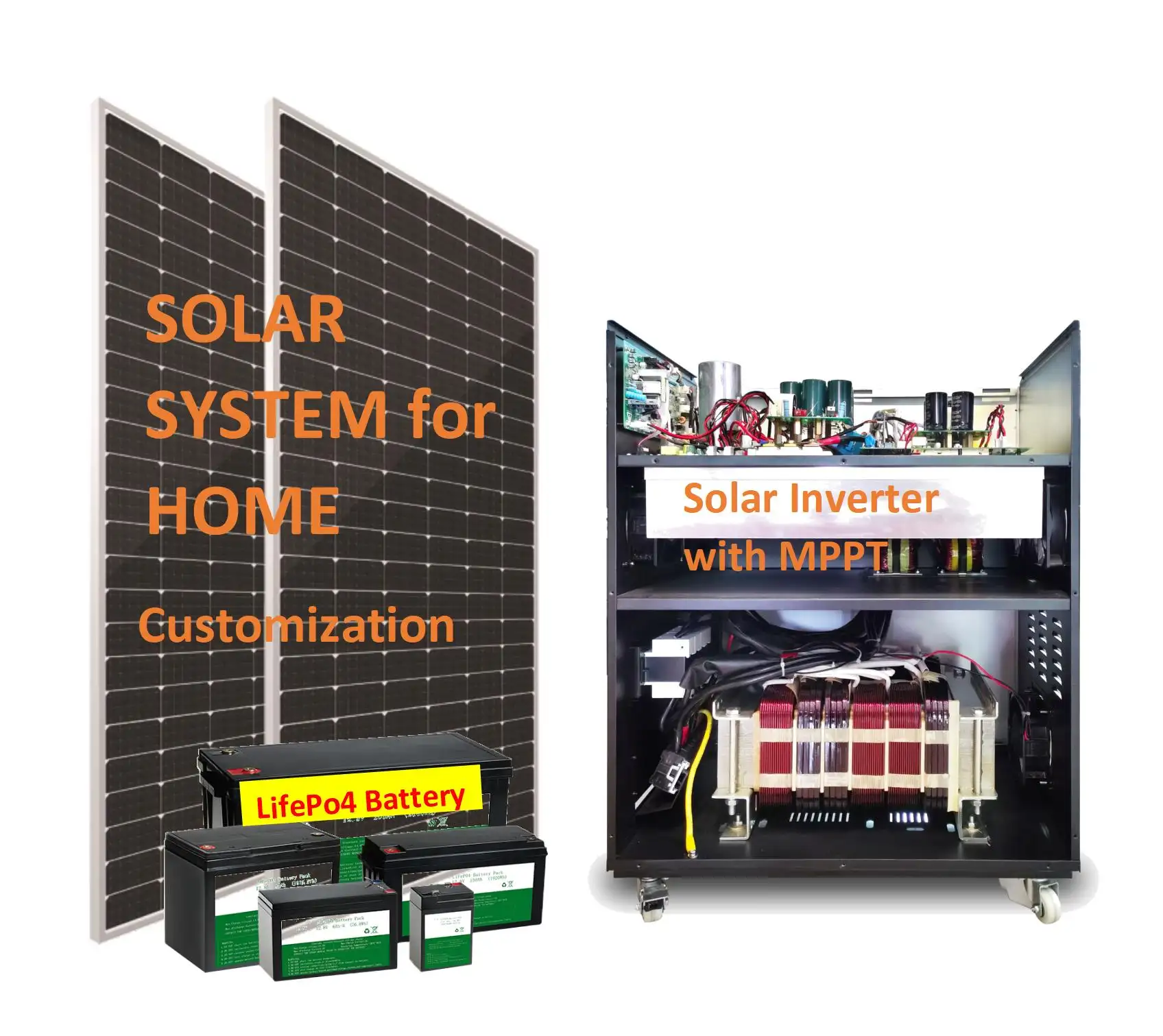 Kaliteli Off-grid paneli güç güneş sistemi 3kw ızgara güneş paneli sistemi solis