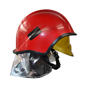 노운세이프티 노란색/빨간색 반사 스트라이프 소방관 헬멧 목 보호대 내구성 강한 하드형 선택형 손전등 액세서리 - Product Image 6