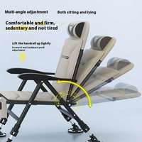 Chaise de pêche portable conçue pour la pêche en eau sauvage, vente en gros de chaises de pêche avec coussins intégrés pour le siège et le dossier