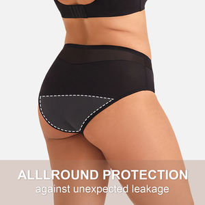 Mutande Mestruali OEM Senza PFAS, Biologiche, a Vita Media, Antibatteriche, Traspiranti, Taglie Forti, Anti-perdita per Donne e Ragazze - Product Image 3