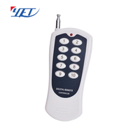Control Remoto Universal Inalámbrico YET112D 433MHz con Código de Aprendizaje para Puerta de Garaje con Alcance de 200m